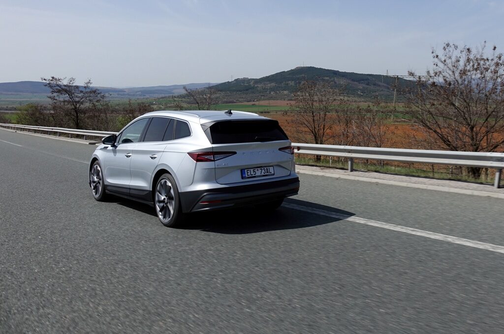 SKODA ENYAQ in motion